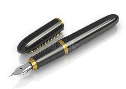 黑色和金色的钢笔