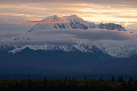 风景 公园 阿拉斯加 西北 山脊 美国人 高峰 全景 自然