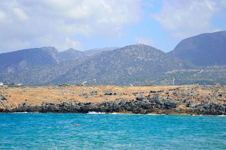 海滩 季节 岩石 海湾 海滨 地中海 海岸 小山 风景 场景