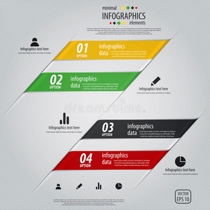 最小信息图形设计。矢量