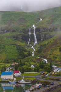 冰岛语 北欧 风景 级联 欧洲 假期 冰岛 旅行 现在的