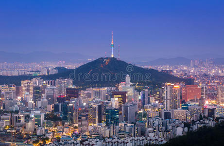 首尔城市天际线