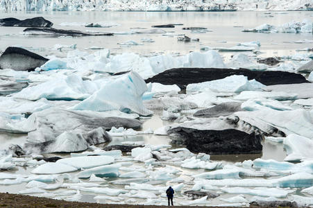 冰岛Fjallsarlon冰川泻湖