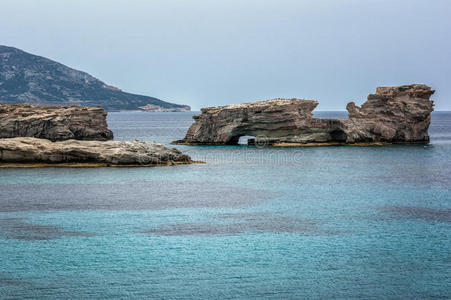 海景 海湾 自然 夏季 自行车 目的地 地中海 风景 美丽的