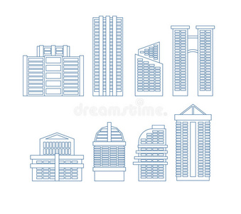 建筑 轮廓 公寓 建设 绘画 艺术 市中心 涂鸦 外部 城市景观