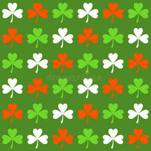 织物 插图 纸张 帕特里克 公司 可爱的 爱尔兰 卡片 三叶草