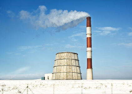管道 燃烧 工厂 生态学 环境 气体 气候 气氛 污染 能量