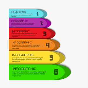 彩色信息图模板