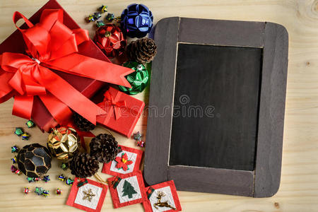 标签 圣诞节 木材 惊喜 可爱的 礼物 卡片 工艺 古老的