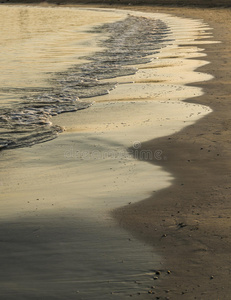 海滩波浪抽象