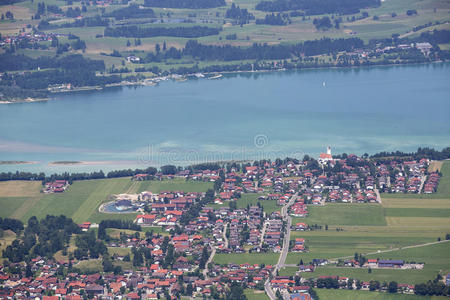 巴伐利亚湖从上面
