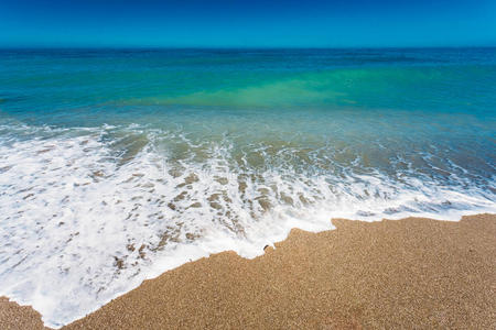 泡沫 海景 热的 南方 海湾 阳光 海岸 海滩 西班牙 深的