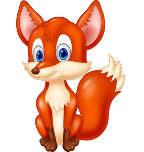 卡通动物狐狸插图
