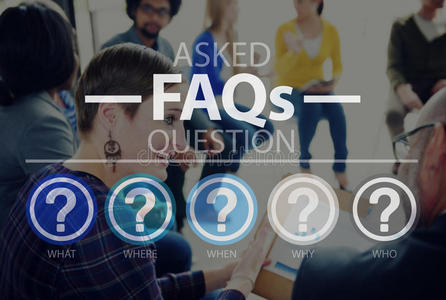 经常问的问题经常提问的问题,询问回答的概念照片