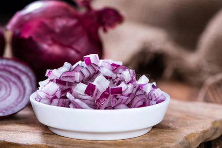 红洋葱丁照片
