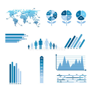 可视化 地图 图表 馅饼 演示 信息 插图 网状物 偶像