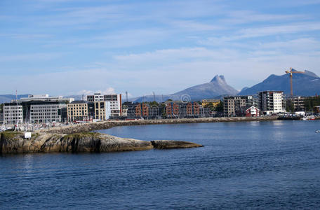 填满 北欧 建设 海岸 全景图 建筑 风景 海事 欧洲 挪威