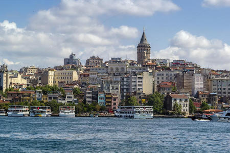 夏天 历史的 城市 地标 吸引力 伊斯坦布尔 海岸 风景