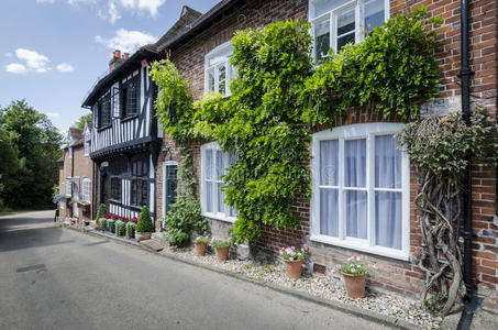 英语 欧洲 肯特 农舍 都铎 房子 夏天 住所 住处 横梁