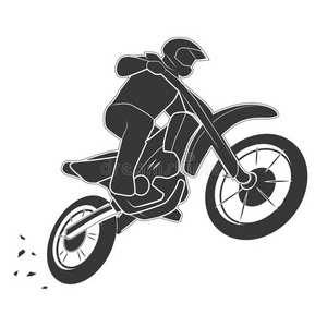 摩托车手 头盔 摩托车 自行车 竞争 插图 摩托 美丽的