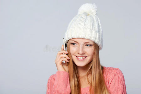 电话 沟通 假日 漂亮的 成人 圣诞节 白种人 特写镜头