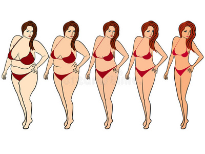 女性在减肥的路上