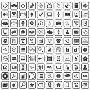 100个高科技图标