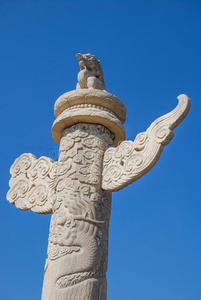 warmair热空气帕穆卡莱钙华表面中国人大理石图腾柱华表亚洲华人,北京