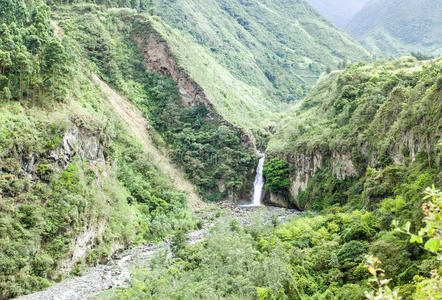查马纳瀑布全景厄瓜多尔