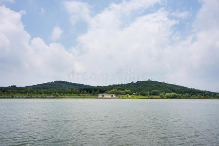 旅行者 中国人 阳山 瓷器 旅行 天空 风景 公园 亚洲