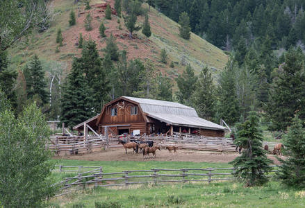 孔格罗斯怀俄明州牧场照片
