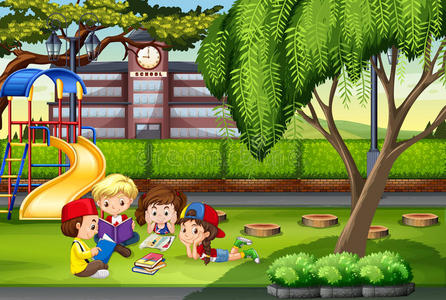 校园绘画长廊图片-校园绘画长廊素材-校园绘画长廊插画-摄图新视界