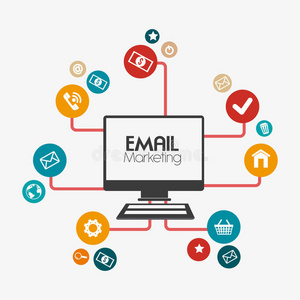 因特网 电子商务 数据 经济 顾客 插图 电子邮件 消费主义