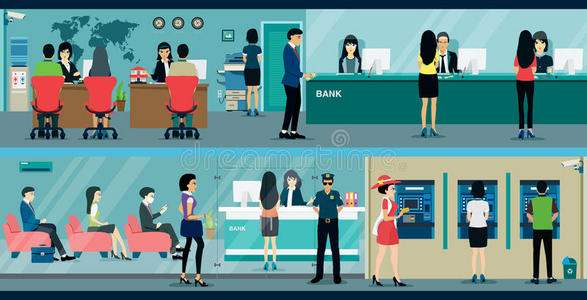 银行接待图片