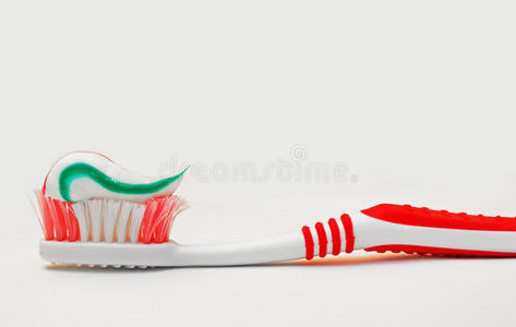 牙膏 牙齿 医疗保健 浴室 塑料 早晨 特写镜头 牙刷 奶油