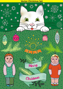 边境 横幅 礼物 猫科动物 房子 儿童 宝贝 有趣的 漫画