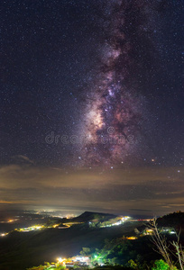 显然银河系在泰国的山上