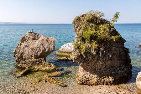 大海中的岩石