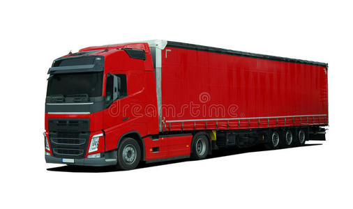 货运 传送 卡车 拖运 载体 加载 货物 行业 插图 航运