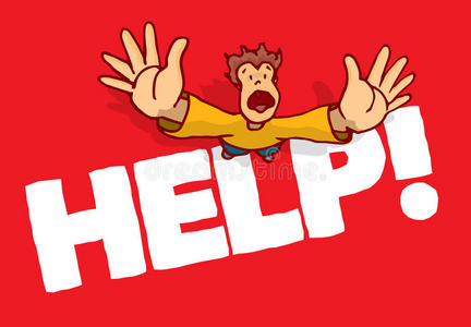 绝望的人呼救照片