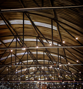 天花板 金属 工厂 空的 框架 行业 形象 建设 颜色 分布