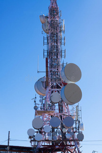 技术 网络 通信 行业 链接 天线 桅杆 收音机 频率 金属
