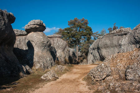 西班牙 旅游 岩石 美丽的 形成 联盟 国家 场景 风景