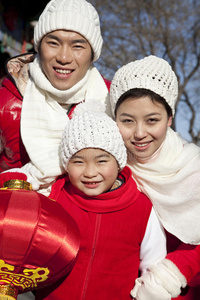 家庭庆祝中国新年