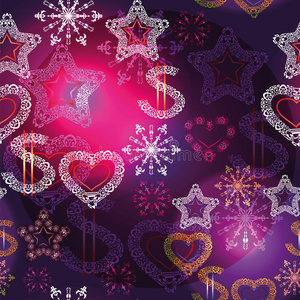 收集 标签 季节 十二月 新的 紫色 偶像 假日 美元 插图