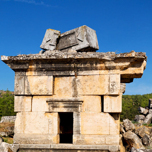 墓地 建筑学 地中海 大理石 古董 希拉波利斯 安塔利亚