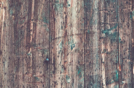 风化的古老乡村彩绘木材的背景