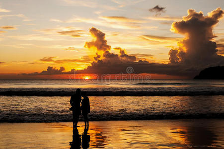 情人 普吉岛 自然 幸福 风景 美女 海滩 颜色 日出 附件