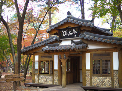韩国 房子 森林 历史的 韩国人 宝塔 寺庙 亚洲