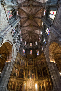 阿维拉 纪念碑 西班牙 教堂 天花板 玻璃 宗教 建筑学
